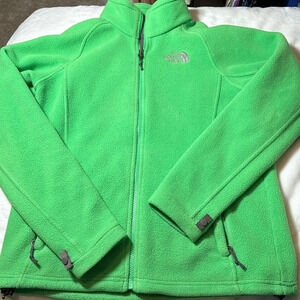 The North Face Green Fleece Zip Up